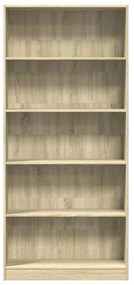 Estante 80x24x176 cm derivados de madeira carvalho sonoma
