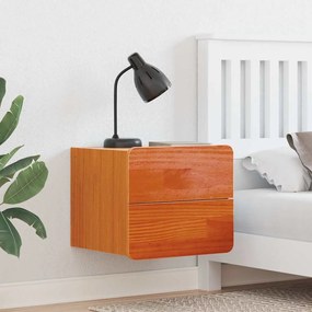 Mesa-de-cabeceira com gaveta 2 pcs Castanho 39 x 34 x 33 cm