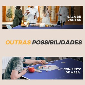 Mesa de Ping Pong Dobrável Mesa de Ping Pong Profissional com 4 Rodas