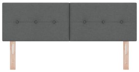 Cabeceira Estofada VidaXL Cinza Escuro 160 cm