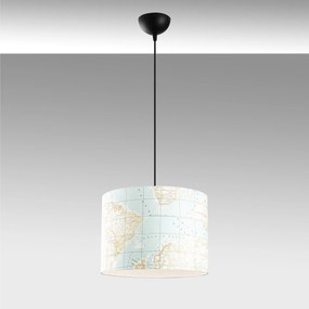 Candeeiro Abajur – Multicolor – Diâmetro 40 cm, Altura 124 cm