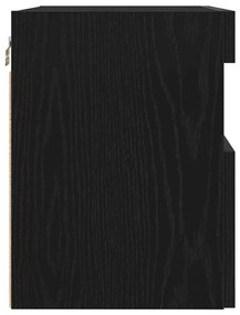 Armários de TV vidaXL com luzes LED 2 pcs Carvalho Preto 60x30x40 cm