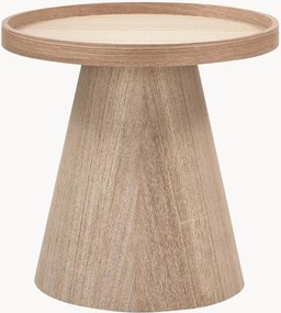 Mesa de apoio redonda com aspeto de madeira Maud