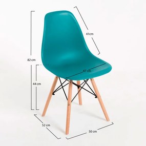 Cadeira Tower Basic - Verde-azulado