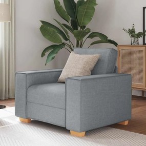 Sofá-cadeira Cinza Claro 60 cm Tecido