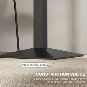Mesa de Jantar Quadrada, 70 x 70 x 75 cm (CADEIRAS NÃO INCLUIDAS), Para 2 Pessoas, Castanho-escuro