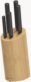 Conjunto de facas com bloco em bambu Boron, conjunto de 6