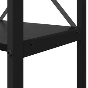 Estante Carvalho preto 60 x 30 x 188 cm Aglomerado