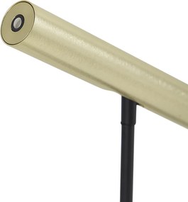 Candeeiro de Mesa Moderno Dourado Incl. LED com Dimmer de Toque - Neva