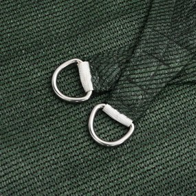 Para-sol estilo vela 160 g/m² 3x5 m PEAD verde-escuro