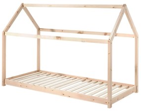 Cama criança Casa CABANE (90x200cm) + Estrado Natural