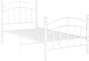 Estrutura de cama 100x200 cm metal branco