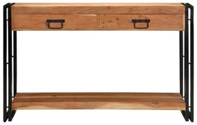 Mesa de Consola vidaXL 120x33x75 cm Madeira Sólida de Acácia