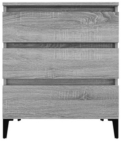 Aparador 60x35x70 cm derivados de madeira cinzento sonoma