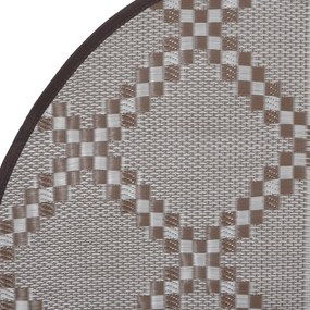 Tapete de exterior Ø160 cm ARAKIL PP castanho