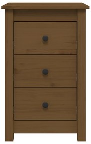 Mesas de cabeceira 2pcs 40x35x61,5 cm pinho maciço castanho mel