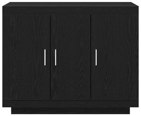 Sideboard vidaXL Preto Carvalho 92x35x75 cm Madeira de engenharia