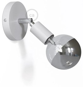 Fermaluce Metallo 90° punto luce orientabile da parete o soffitto