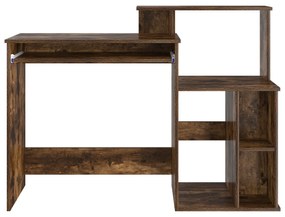 Mesa com Armazenamento Carvalho Fumado 120.5x44x88.5 cm Madeira Deriva