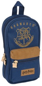 Mochila com Estojo Harry Potter Magical Castanho Azul Marinho (12 X 23 X 5 cm)