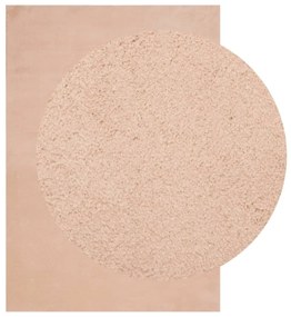 Tapete pelo curto macio e lavável HUARTE 140x200 cm rosa-pálido