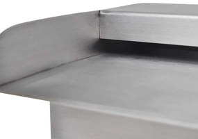 Fonte para piscina retangular 60 cm aço inoxidável