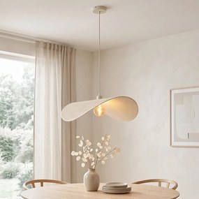 Candeeiro Suspenso Moderno Bege 65cm - Hat