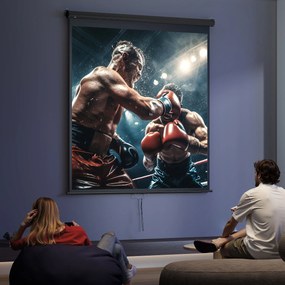 Ecrã de projeção para TV e cinema em casa de 99 polegadas, projetor de vídeo 1:1 4K HD, 178 cm x 178 cm