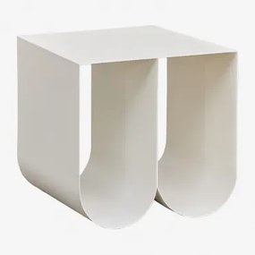 Mesa Auxiliar Cuadrada (40 X 40 Cm) Olavi Gardénia Branco - Sklum