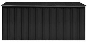 Abrigo de jardim 257x392x181 cm metal antracite