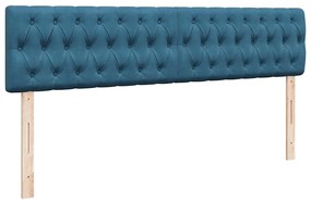 Estrutura de cama otomana com colchão 180x200 cm azul escuro
