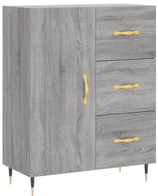 Armário alto 69,5x34x180 cm derivados de madeira sonoma cinza