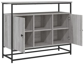 Aparador 100x35x80 cm derivados de madeira cinzento sonoma
