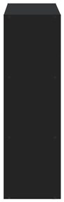 Estante 102x32x102 cm derivados de madeira preto