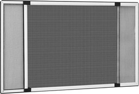 vidaXL Tela anti-insetos extensível p/ janelas (75-143)x50 cm branco