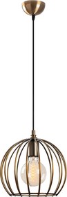 Candeeiro Teltrio – Preto e Dourado – 25 x 25 x 36-116 cm