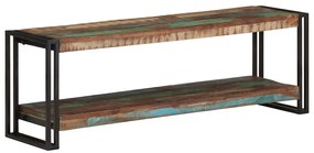 Móvel de TV 120x30x40 cm madeira recuperada maciça