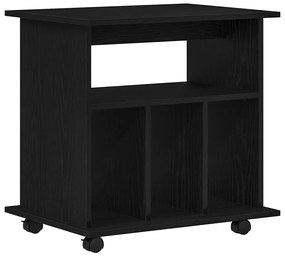 Gabinete Móvel vidaXL Preto Carvalho 60x45x55 cm em Madeira Derivada