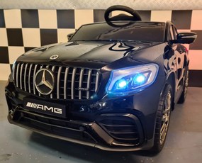 Carro elétrico de criança Mercedes GLC  1 pessoa pintado de preto