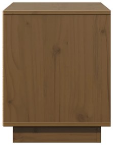 Móvel de TV 74x35x44 cm madeira de pinho maciça castanho mel