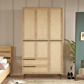 Roupeiro ON15 – Nogueira – 112,2 x 195,6 x 55 cm