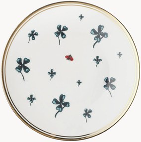 Prato de sobremesa em porcelana artesanal Tavola Scomposta