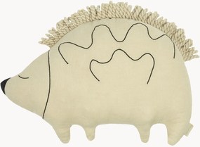 Almofada bordada em linho francês para crianças Enzo the Hedgehog