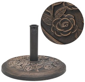 Base redonda para guarda-sol em resina bronze 9 kg