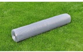 Cerca de arame p/ galinheiro 10x1 m aço galvanizado prateado