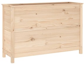 Canteiro elevado de jardim 119,5x40x78 cm pinho maciço