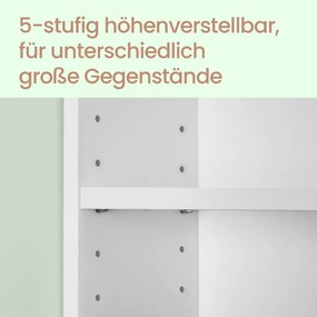 Armário casa de banho para lavatório (não incluido), compartimentos abertos 30 x 80 x 64 cm Branco 