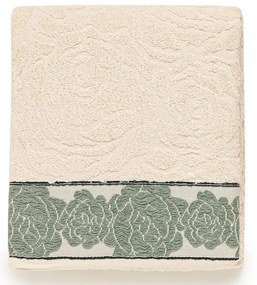 5 CORES - 6 toalhas de banho 100% algodão com 500 gr./m2: Verde