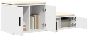 Armário de Armazenamento vidaXL Branco 108x41x40 cm em Madeira de Enge