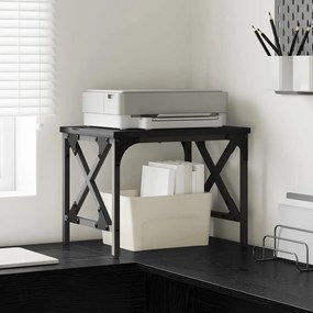 vidaXL Suporte para Impressora Carvalho Preto 40 x 30 x 31 cm